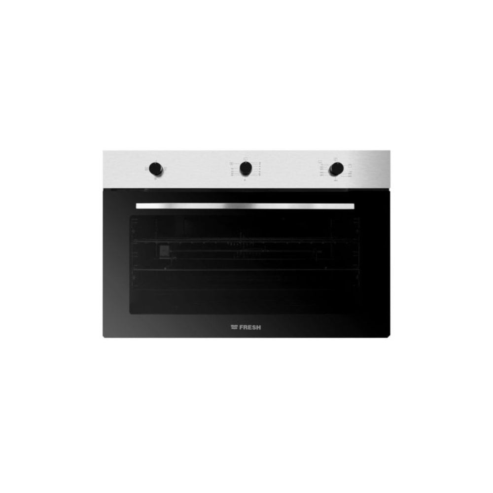 Fresh Built-In Oven Gas 124 Liters 90 Cm Stainless * Black 17515. Fresh Built-In Oven Gas 124 Liters 90 Cm Stainless * Black 17515.